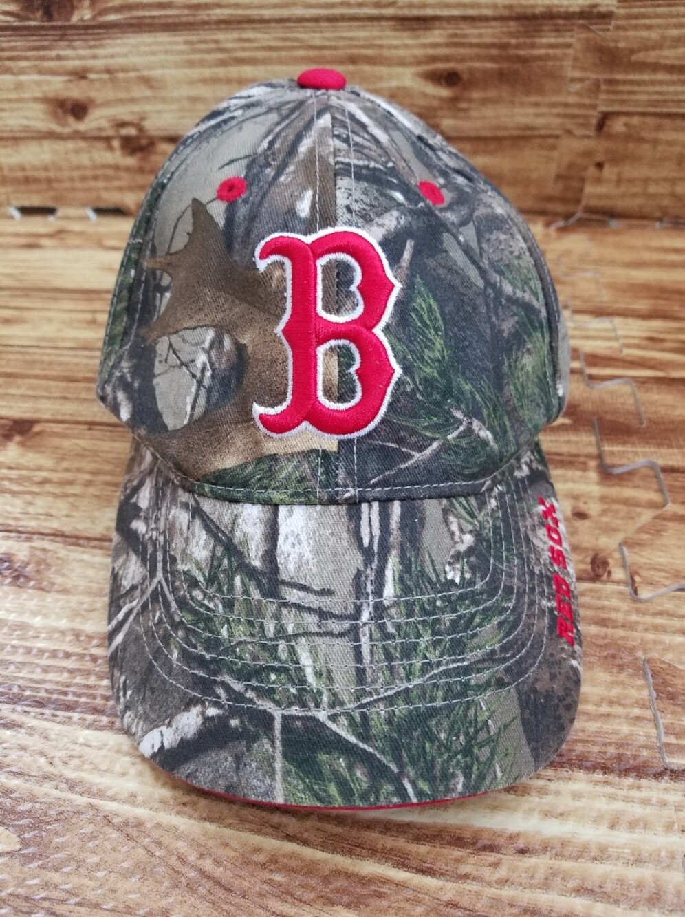 Boston Red Sox Genuine Merchandise Camouflage Hat Cap MLB Baseball Logo Men's